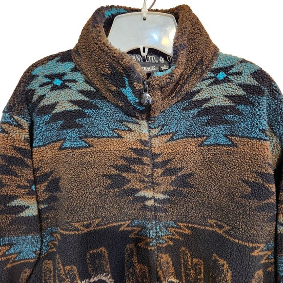 Vintage Outback Trading Co. Unisex Size Small Southwestern Wild Horse Pattern - Picture 3 of 7